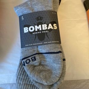 BOMBAS    Men’s merino wool calf socks.  Size Large.   Never worn.   5 pairs.